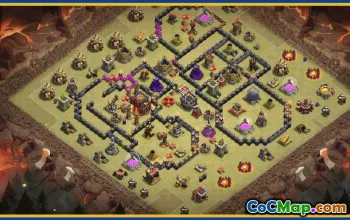 CoC Town Hall 10 Base Layouts & Map Links - War & Trophy Bases #29583