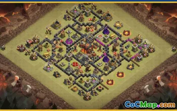 CoC Town Hall 10 Base Layouts & Map Links | War, Trophy, Home #29212