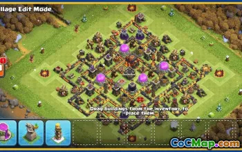 CoC Town Hall 10 Base Layouts & Map | Trophy, War, Farming #30284