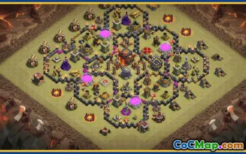 CoC Town Hall 10 Base Layouts & Maps | Clone & Download #29435