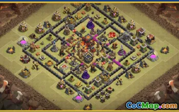 CoC Town Hall 10 Base Layouts & Maps | Copy & Download #28457