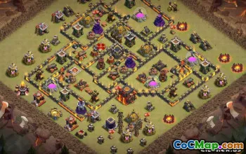 COC市政厅10基本布局和地图 - 复制与链接＃9669