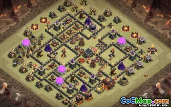 COC市政厅10基本布局和地图|在这里复制和链接＃12257