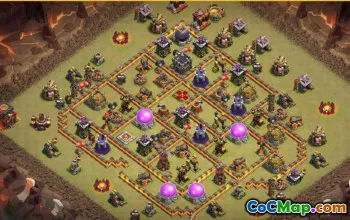 CoC Town Hall 10 Base Layouts & Maps | Copy Link Here #14814