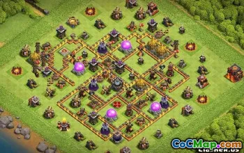 COC市政厅10基本布局和地图 - 立即复制！ ＃11382