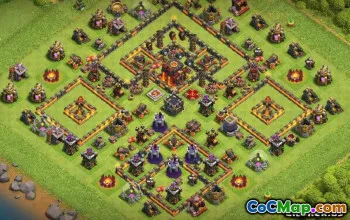 COC市政厅10基本布局和地图 - 立即复制！ ＃12174