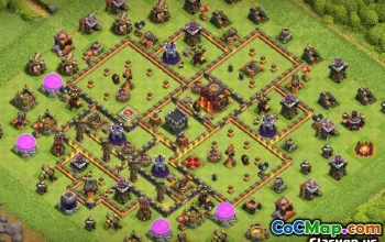 COC市政厅10基本布局和地图 - 立即复制！ ＃12446