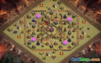 COC市政厅10基本布局和地图 - 立即复制！ ＃12490