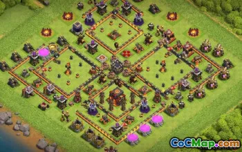 COC市政厅10基本布局和地图 - 立即复制！ ＃12520