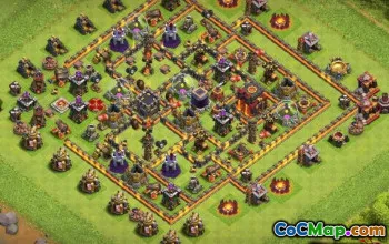 COC市政厅10基本布局和地图 - 立即复制！ ＃12643