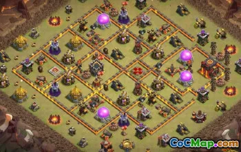 Ратуша Coc 10 базовых макетов и карт - Скопируйте сейчас! #13017