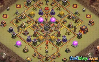 Ратуша Coc 10 базовых макетов и карт - Скопируйте сейчас! #13018