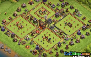 Ратуша Coc 10 базовых макетов и карт - Скопируйте сейчас! #13031