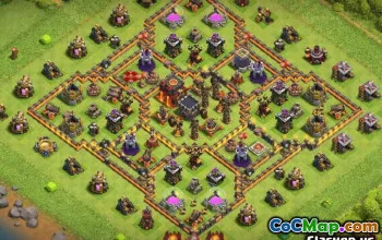 Ратуша Coc 10 базовых макетов и карт - Скопируйте сейчас! #13100