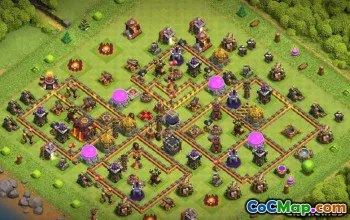 COC市政厅10基本布局和地图 - 立即复制！ ＃13459