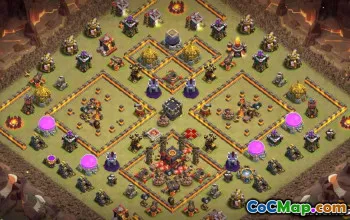 COC市政厅10基本布局和地图 - 立即复制！ ＃13462