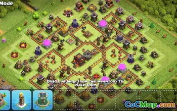 Coc Town Hall 10 Base Layout & Maps - Salin Sekarang! #13511