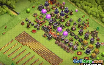 COC radnice 10 Base Layouts & Maps - Kopírovat nyní! #13736