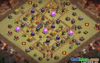 COC radnice 10 Base Layouts & Maps - Kopírovat nyní! #13861