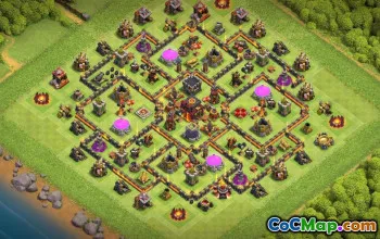 CoC Town Hall 10 Base Layouts & Maps - Copy Now! #17307