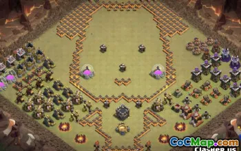 COC市政厅10基本布局和地图 - 立即复制！ ＃9798