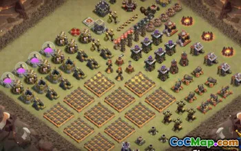COC市政厅10基本布局和地图 - 复制与进度＃9794