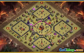 CoC Town Hall 10 Base Layouts & Maps - Copy & Share #29625