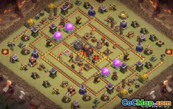 CoC Town Hall 10 Base Layouts: Maps & Designs for War #13665