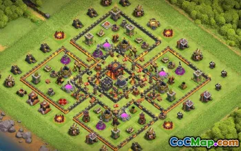 CoC Town Hall 10 Base Layouts: Maps & Farming Strategies #17226