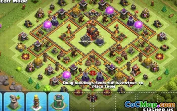 CoC Town Hall 10 Base Layouts: Maps for Farming & Trophies #13432