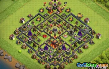 COC TOWN HALL 10 تخطيطات وخرائط للقرية المنزلية #13277