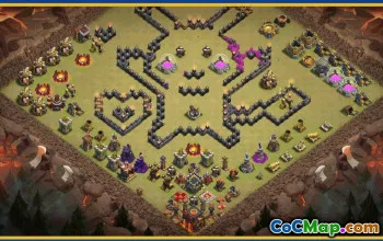 CoC Town Hall 10 Base Layouts & Maps - Funny & Progress Designs #29722