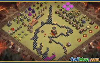 CoC Town Hall 10 Base Layouts & Maps | Funny & Progress Designs #30302