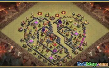 CoC Town Hall 10 Base Layouts & Maps | Funny, Trophy, Hybrid #29387