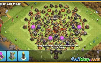 CoC Town Hall 10 Base Layouts & Maps | Funny, War & Trophy Bases #30241