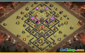 CoC Town Hall 10 Base Layouts & Maps | Home, Farming, Trophy #28249