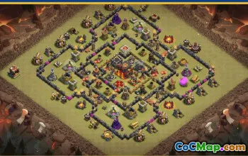 CoC Town Hall 10 Base Layouts & Maps | Home, Farming, Trophy #28807