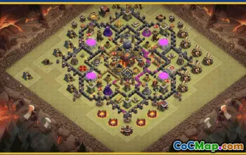 CoC Town Hall 10 Base Layouts & Maps | Home, Farming, Trophy #29491