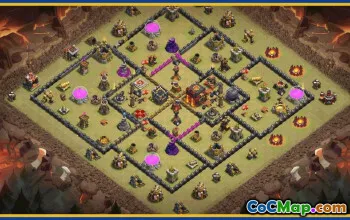 CoC Town Hall 10 Base Layouts & Maps | Home, Farming & War Bases #29496