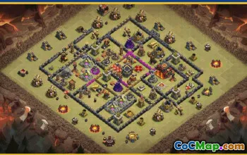CoC Town Hall 10 Base Layouts & Maps | Home, Trophy, Farming #29205