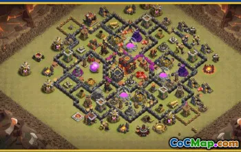 CoC Town Hall 10 Base Layouts & Maps | Home, Trophy & Farming Bases #28443