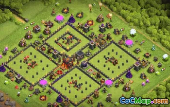 CoC Town Hall 10 Base Layouts & Maps | Home, Trophy & War Bases #32872