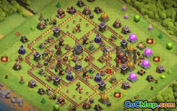 CoC Town Hall 10 Base Layouts & Maps: Home & War Bases #16325
