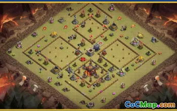 CoC Town Hall 10 Base Layouts & Maps | Home, War, Trophy #28685