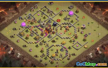 CoC Town Hall 10 Base Layouts & Maps | Home, War, Trophy #29139