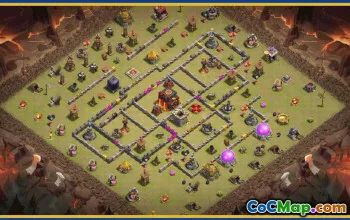 CoC Town Hall 10 Base Layouts & Maps | Home, War, Trophy #29247