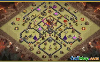 CoC Town Hall 10 Base Layouts & Maps | Home, War, Trophy #29381