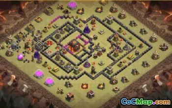 CoC Town Hall 10 Base Layouts & Maps | Home, War, Trophy Bases #27883