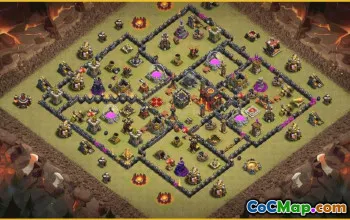 CoC Town Hall 10 Base Layouts & Maps | Home, War, Trophy & Farming #30075