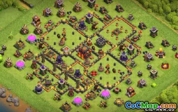 COC市政厅10：基本布局，地图和链接＃10323